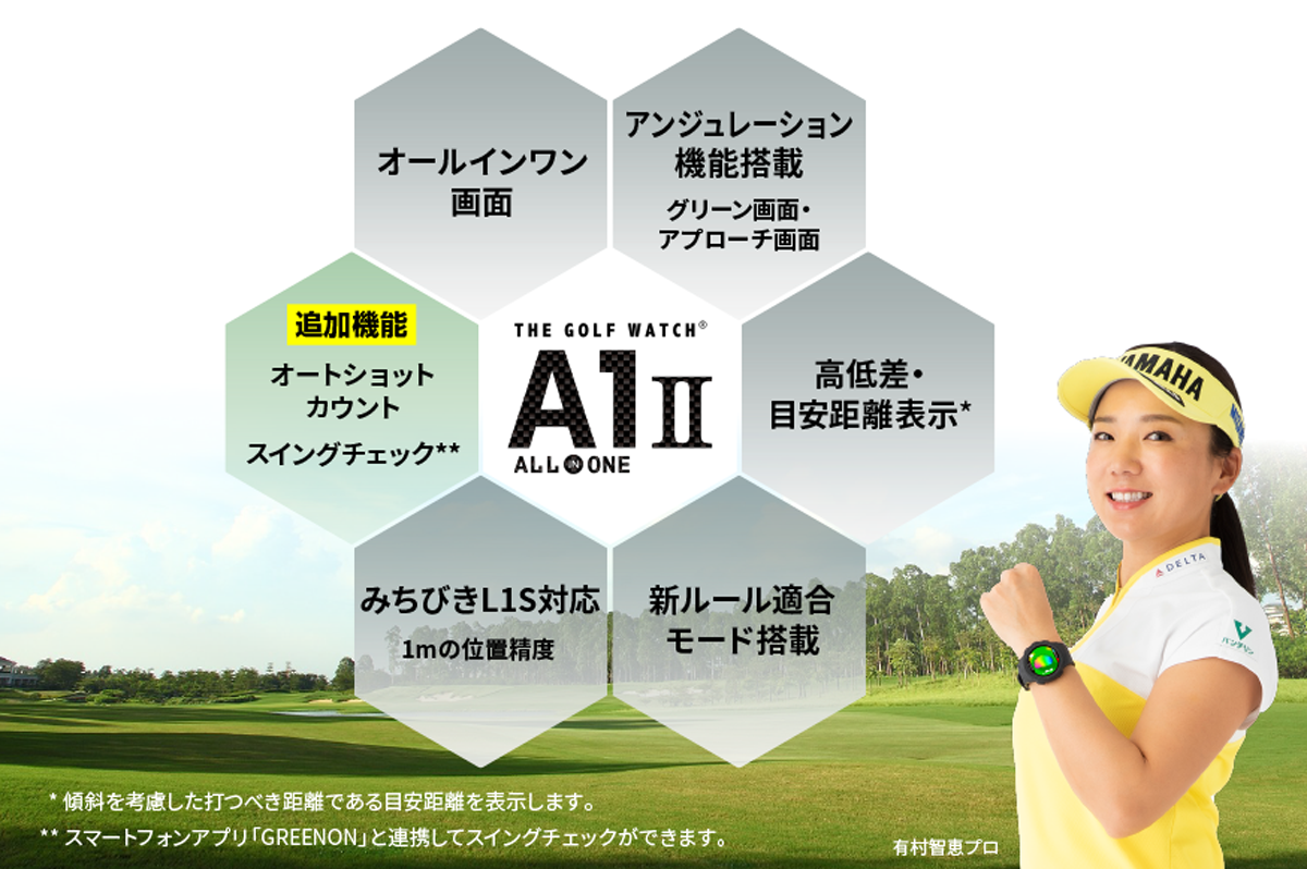 ザ ゴルフウォッチ A1 Ii The Golf Watch A1 Ii Greenon