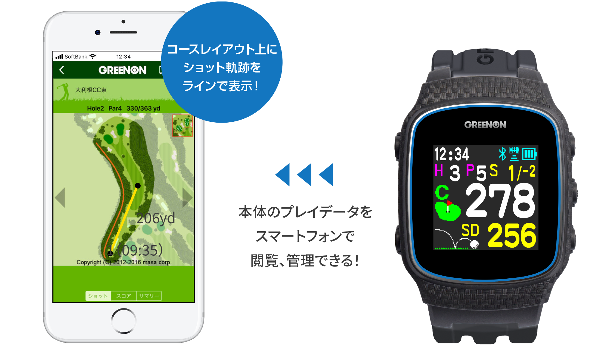 ザ・ゴルフウォッチ ノルムII – THE GOLF WATCH NORM II | GREENON