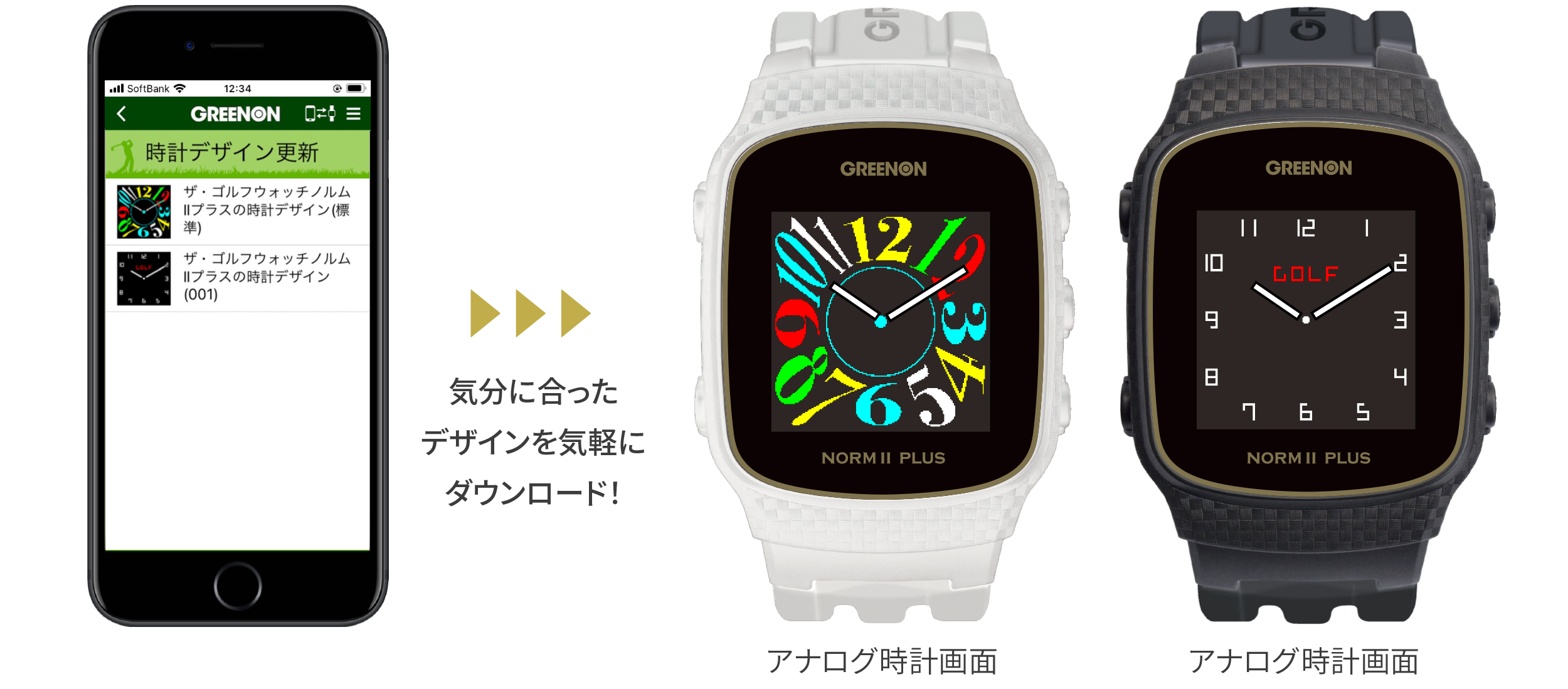 ザ・ゴルフウォッチ ノルムIIプラス – THE GOLF WATCH NORM II PLUS 