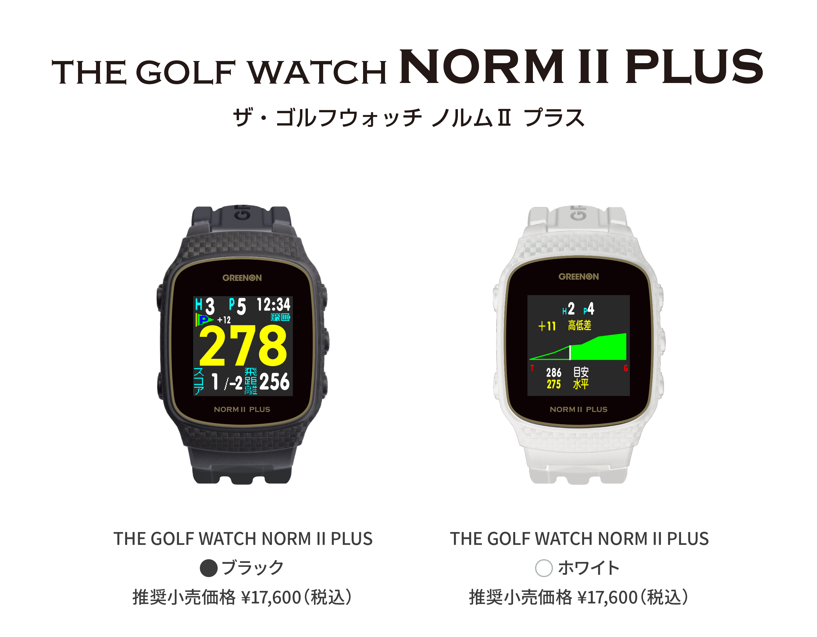 ザ・ゴルフウォッチ ノルムIIプラス – THE GOLF WATCH NORM II