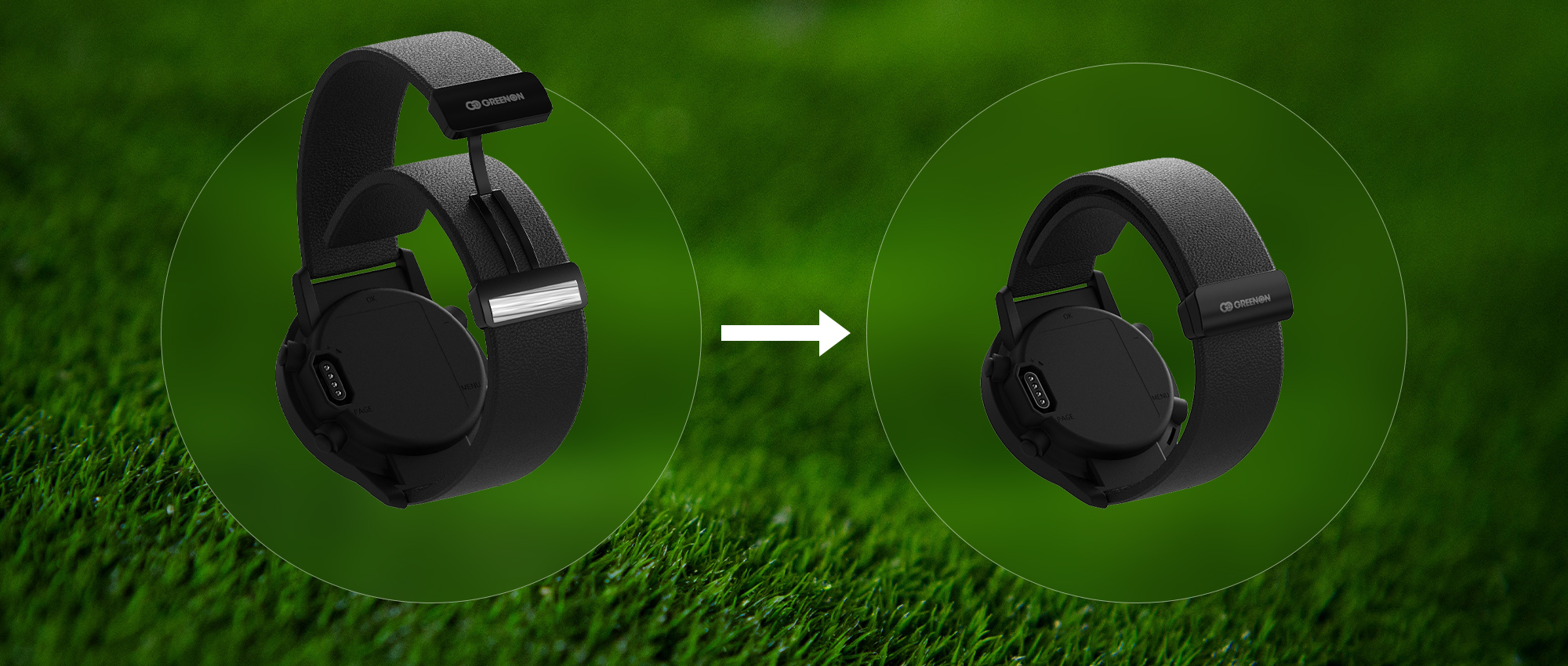 ワンタッチベルトで着け外しが簡単